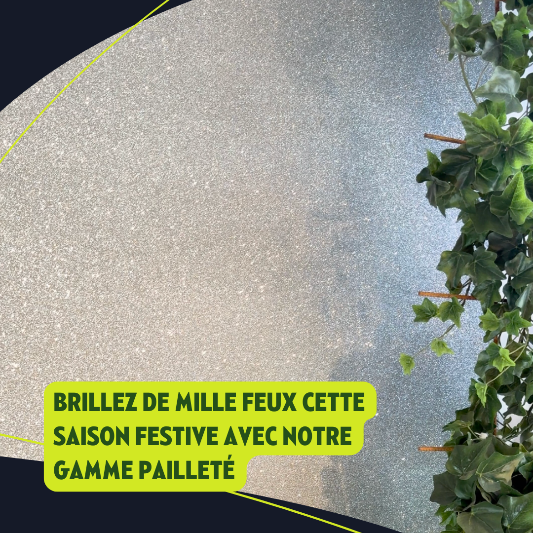 Inspiration de covering avec une finition pailletée