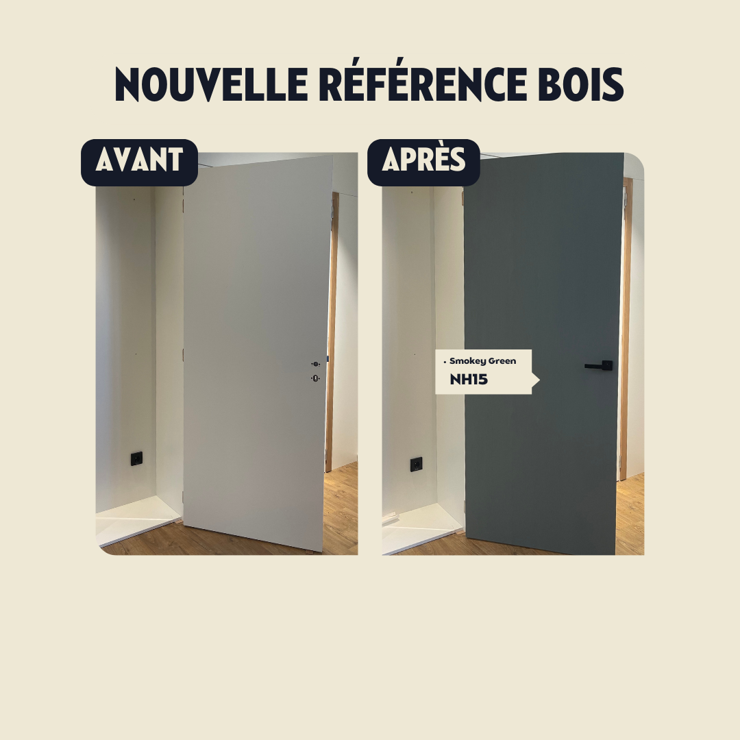 Inspiration avant-après avec le décor bois NH15