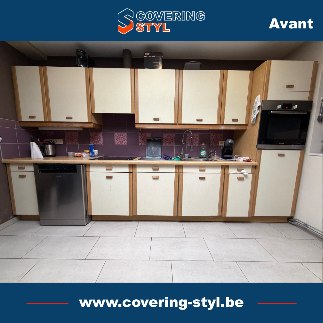 Cuisine avant changement de finition