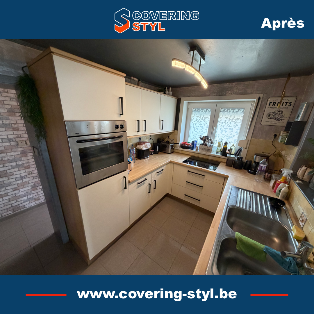Deuxième vue du projet de covering cuisine