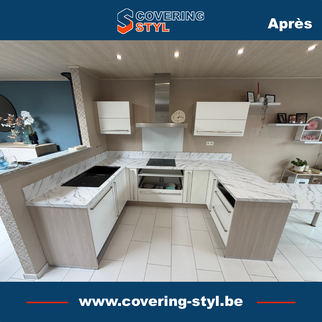 Deuxième vue d’une rénovation complète par covering